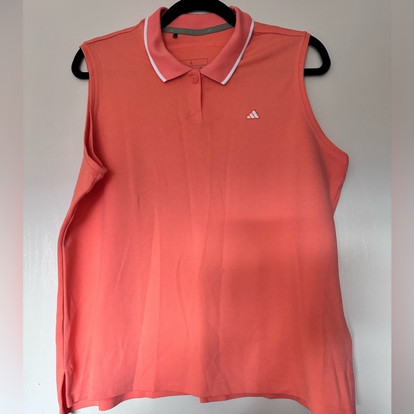 NWOT Adidas Sleeveless Polo Golf Shirt - Picture 1 of 5